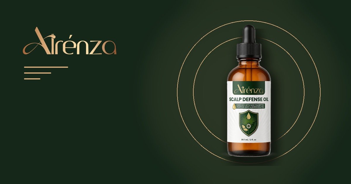 Alrénza logo on dark green background